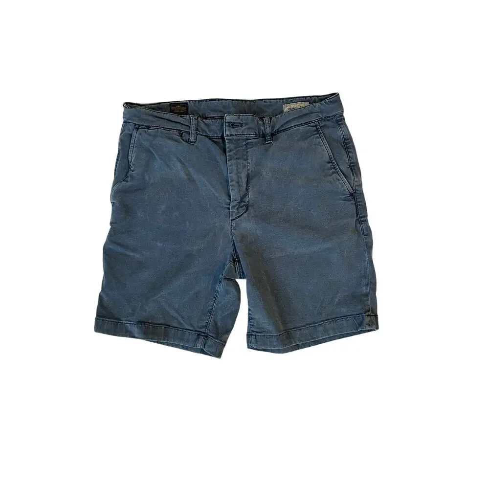 Faherty Coastline Premium Chino Shorts BUNDLE Size 31 Khaki & Blue Gray Casual